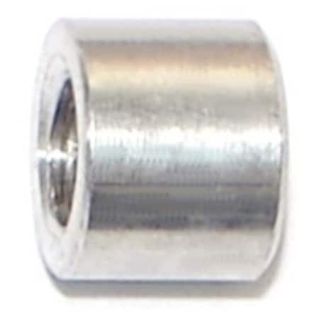Midwest Fastener Round Spacer, #10 Screw Size, Aluminum, 1/4 in Overall Lg, 10 PK 76531